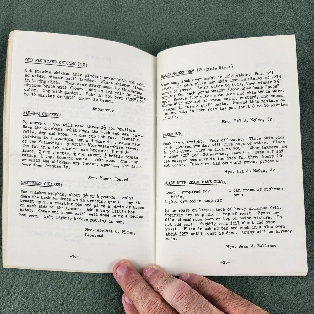 1964 HYDE COUNTY EXTENSION HOMEMAKERS CLUBS COOKBOOK VINTAGE NC FIRST EDITION
